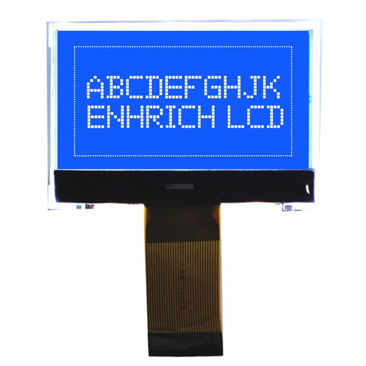 ENH-DG128064-05 128X64 Graphic LCD blue backlight For hand-held devices with good quality