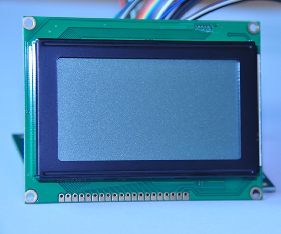 128X64 Gray Graphic LCD module PCB board with wihte led  backlight for industrial control