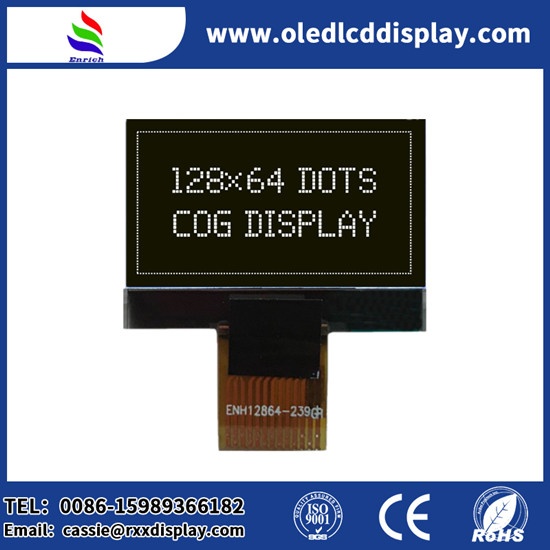 0.96 inch 12864 dot matrix lcd Custom size FSTN Serial interface display module with white led backlight