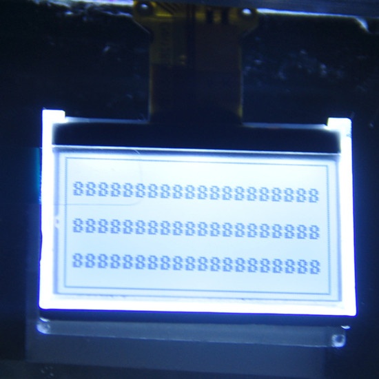 12864 pitch COG display module FSTN I2C Serial interface FPC connector white led backlight for calculator