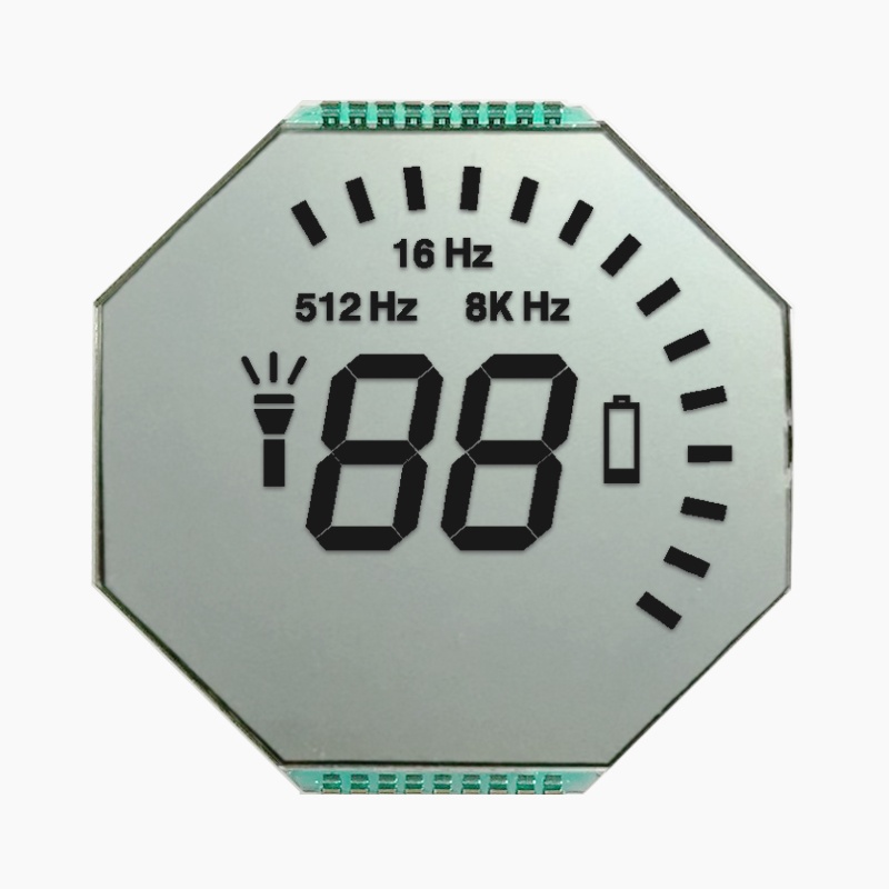 Custom Round HTN Segment LCD Display PIN Connect